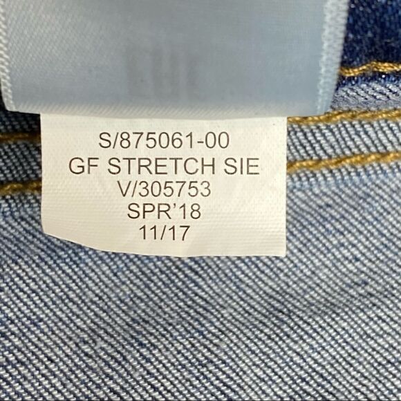 PacSun dark wash girlfriend stretch jeans with raw hem size 28 - Picture 11 of 16